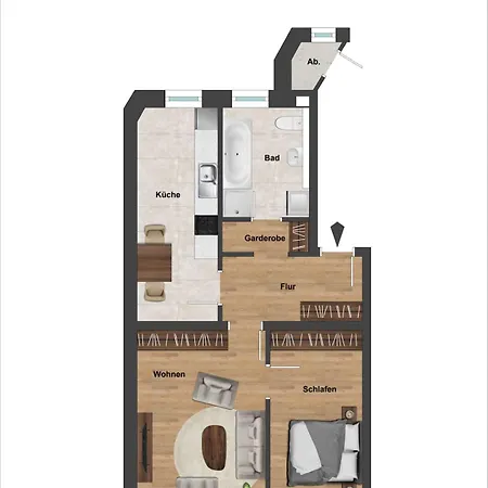 Διαμέρισμα Stylish & Sunny Near River *